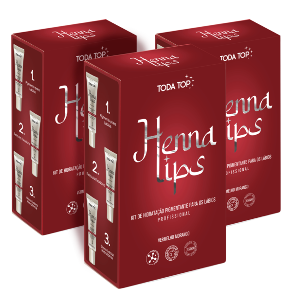 Kit Henna Lips, Henna Labial para uso profissional