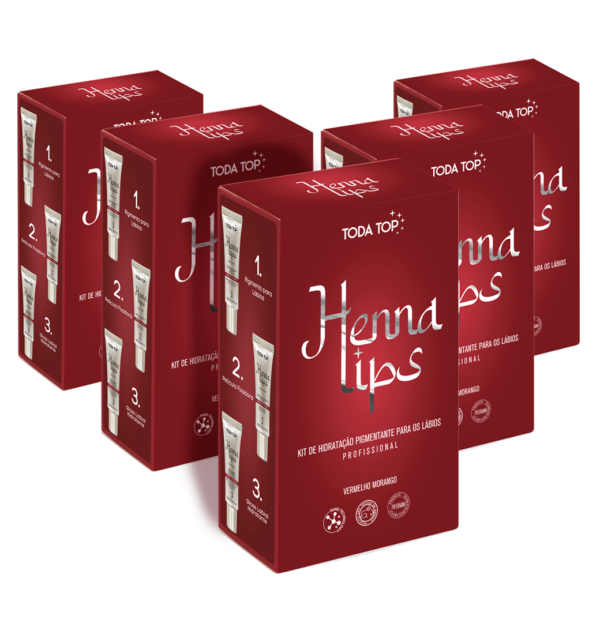 Kit Henna Lips, Henna Labial para uso profissional